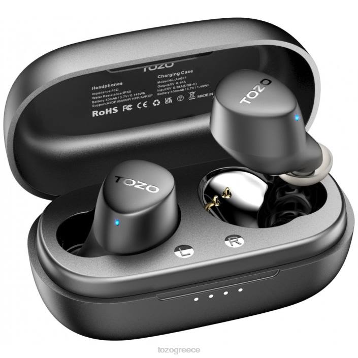 TOZO agile dots ασύρματα ακουστικά μαύρος ακουστικά H6VX59