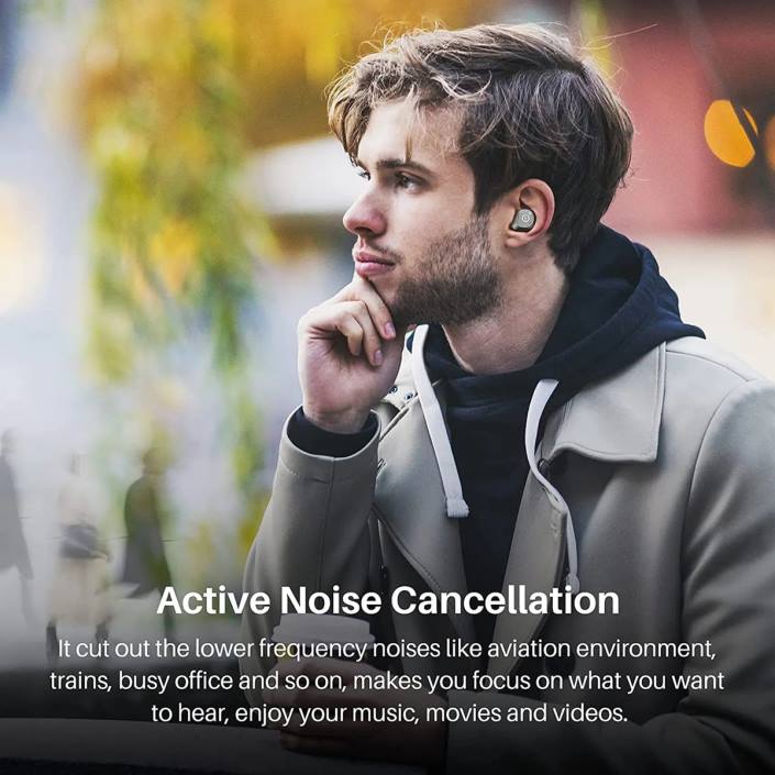 TOZO nc9 plus μαύρος ακουστικά H6VX67