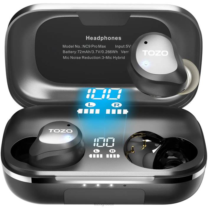 TOZO nc9 pro max μαύρος ακουστικά H6VX68