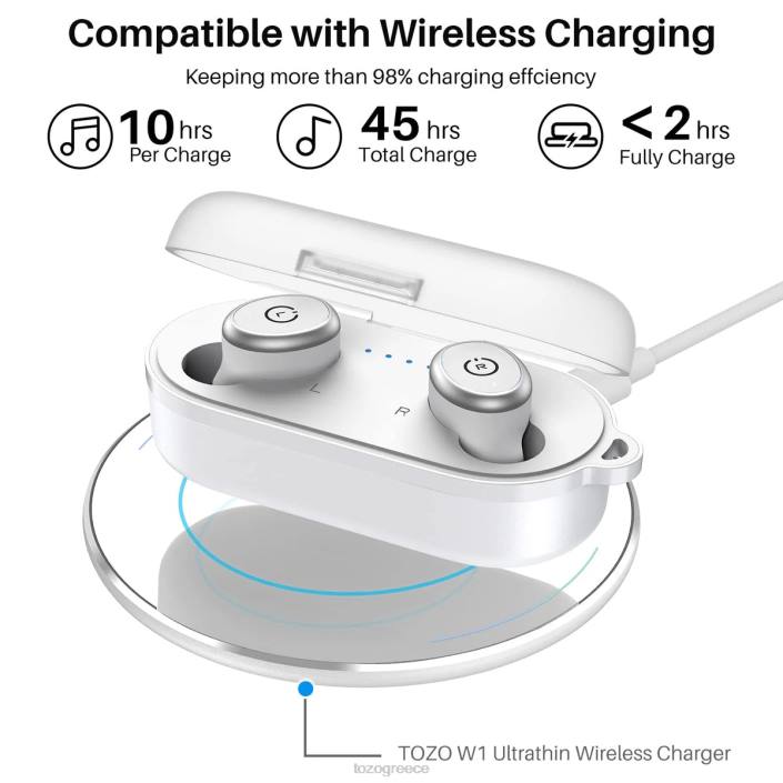 TOZO t10 άσπρο ακουστικά H6VX25