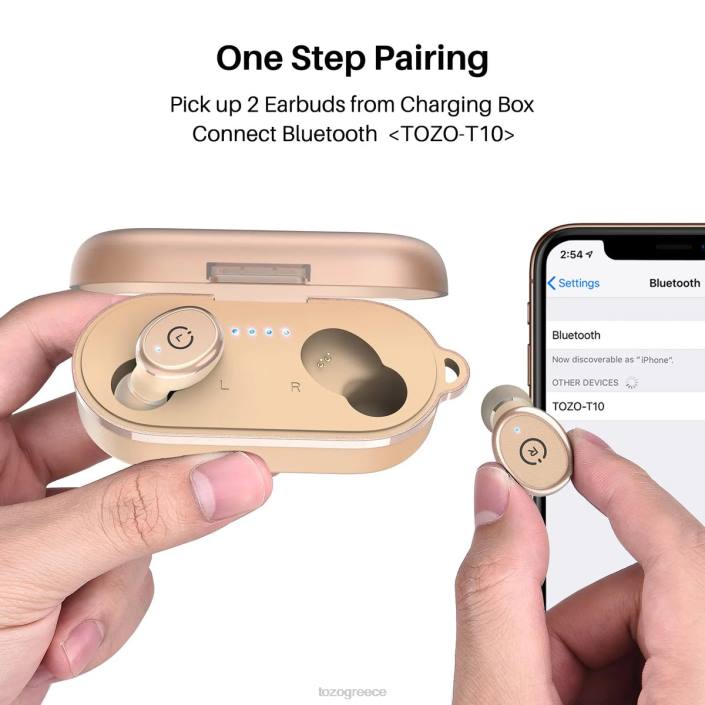 TOZO t10 χακί ακουστικά H6VX26