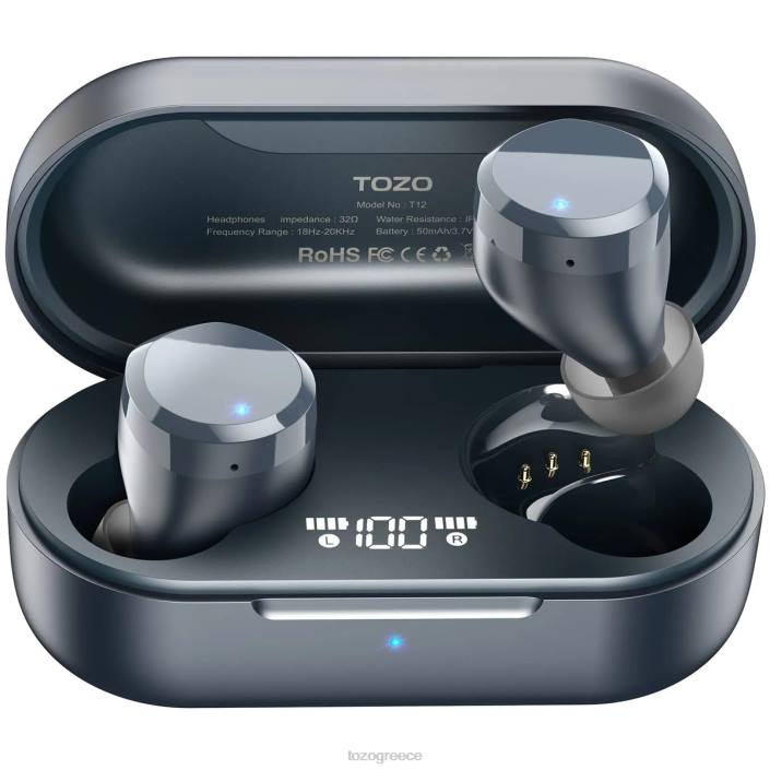 TOZO t12 μπλε ρουά ακουστικά H6VX46