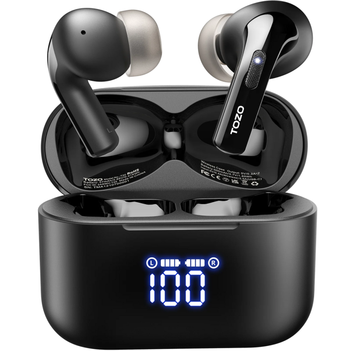 TOZO t20 μαύρος ακουστικά H6VX40