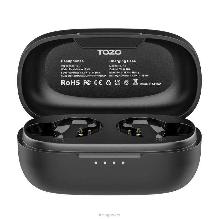 TOZO θήκη φόρτισης agile dots μαύρος αξεσουάρ H6VX174