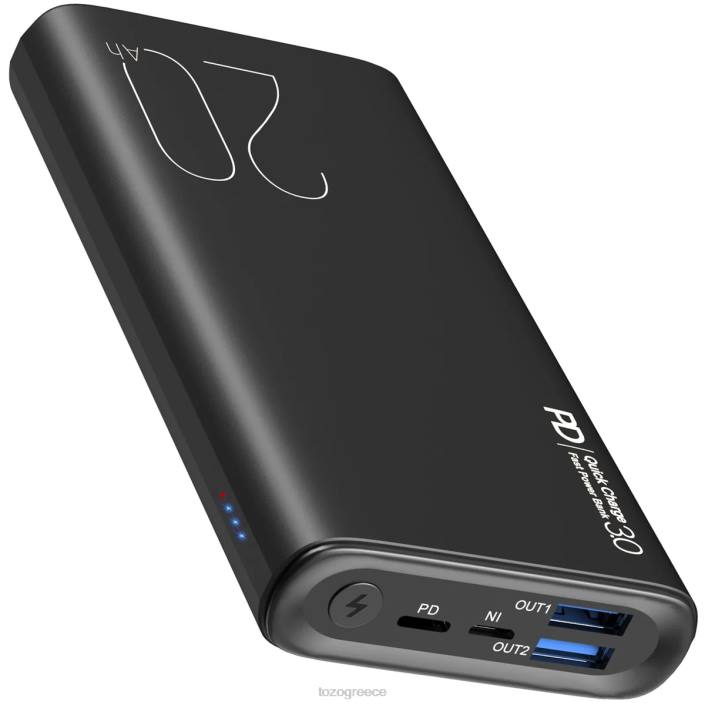 TOZO pb1 power bank μαύρος αξεσουάρ H6VX148