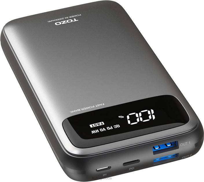 TOZO pb2 power bank μαύρος αξεσουάρ H6VX152