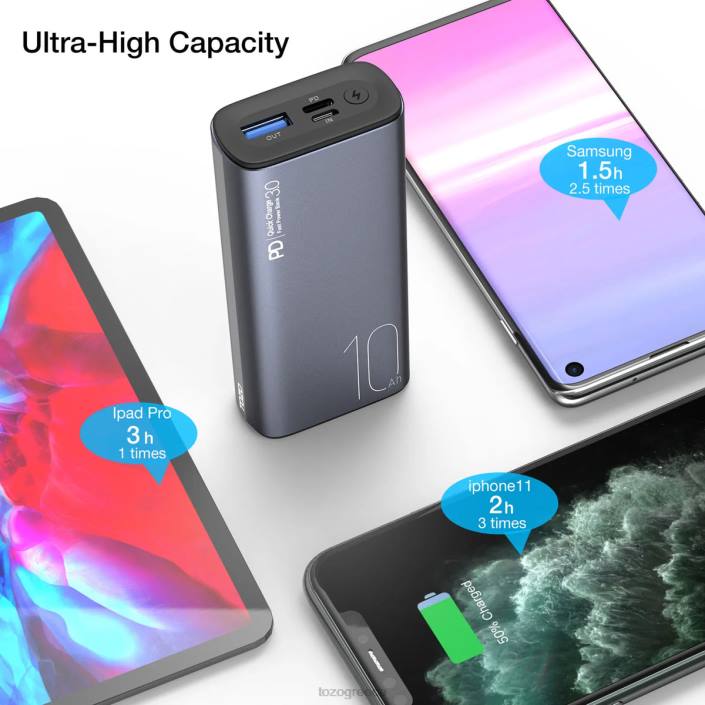 TOZO pb3 power bank πράσινος αξεσουάρ H6VX155