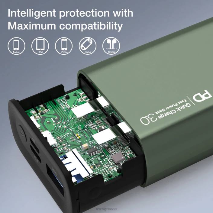 TOZO pb3 power bank ροζ χρυσός αξεσουάρ H6VX156