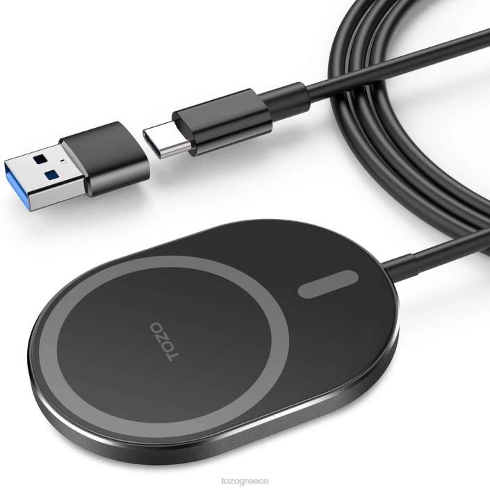 TOZO ασύρματος φορτιστής w10 magnets μαύρος αξεσουάρ H6VX125