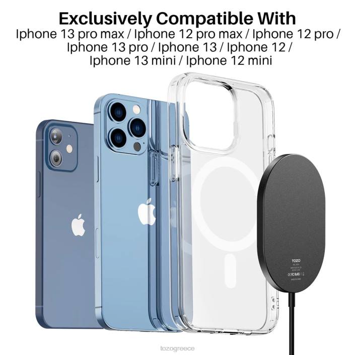 TOZO ασύρματος φορτιστής w10 magnets μαύρος αξεσουάρ H6VX125