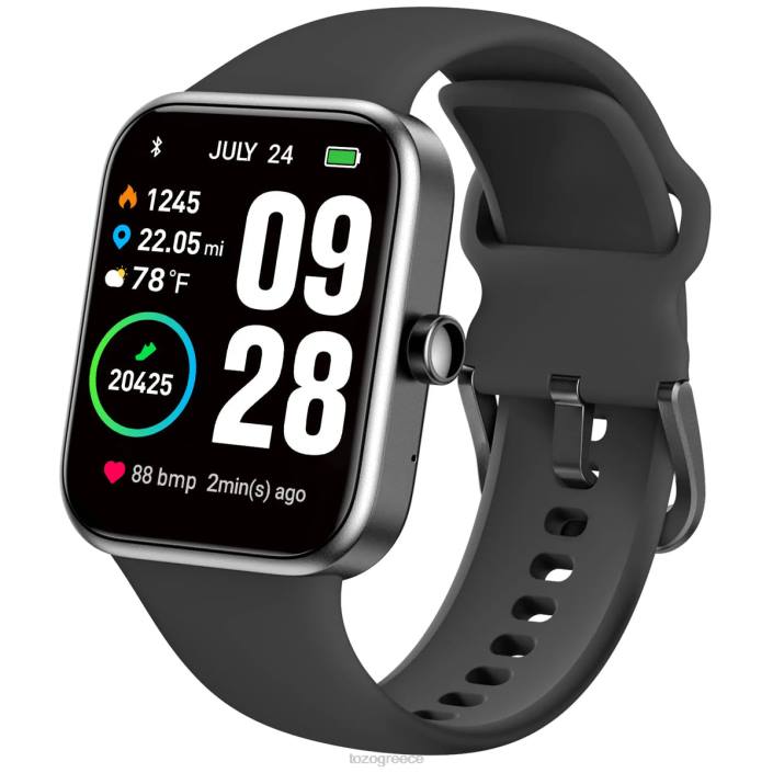TOZO s2 μαύρο ματ ρολόγια H6VX74