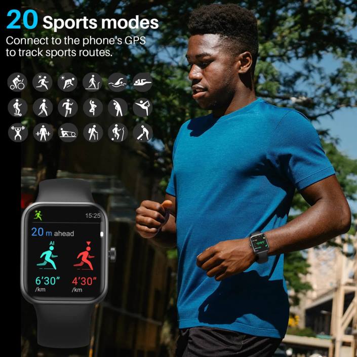 TOZO s2 mini μαύρος ρολόγια H6VX78