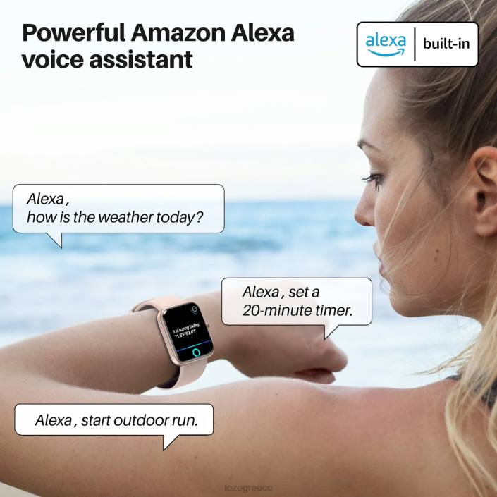 TOZO s2 mini ροζ χρυσός ρολόγια H6VX80